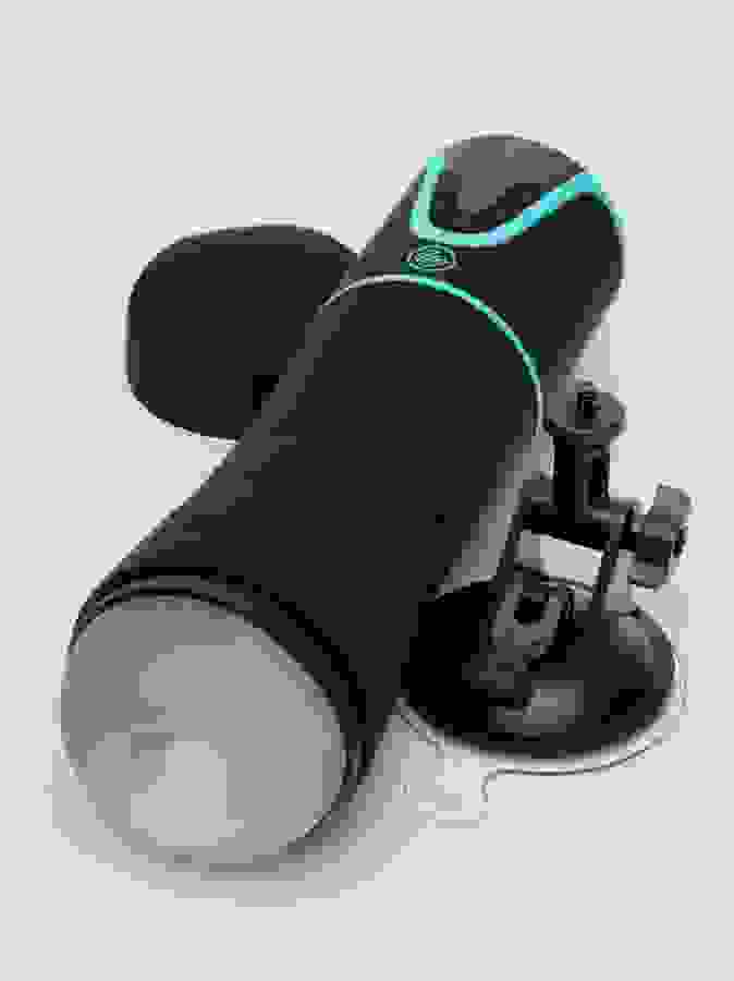 Blowmotion Hands-Free Real Feel Suction Masturbator, Black, hi-res